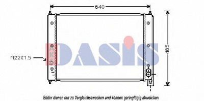 AKS DASIS 240400n -  Радиатор, охлаждение двигателя